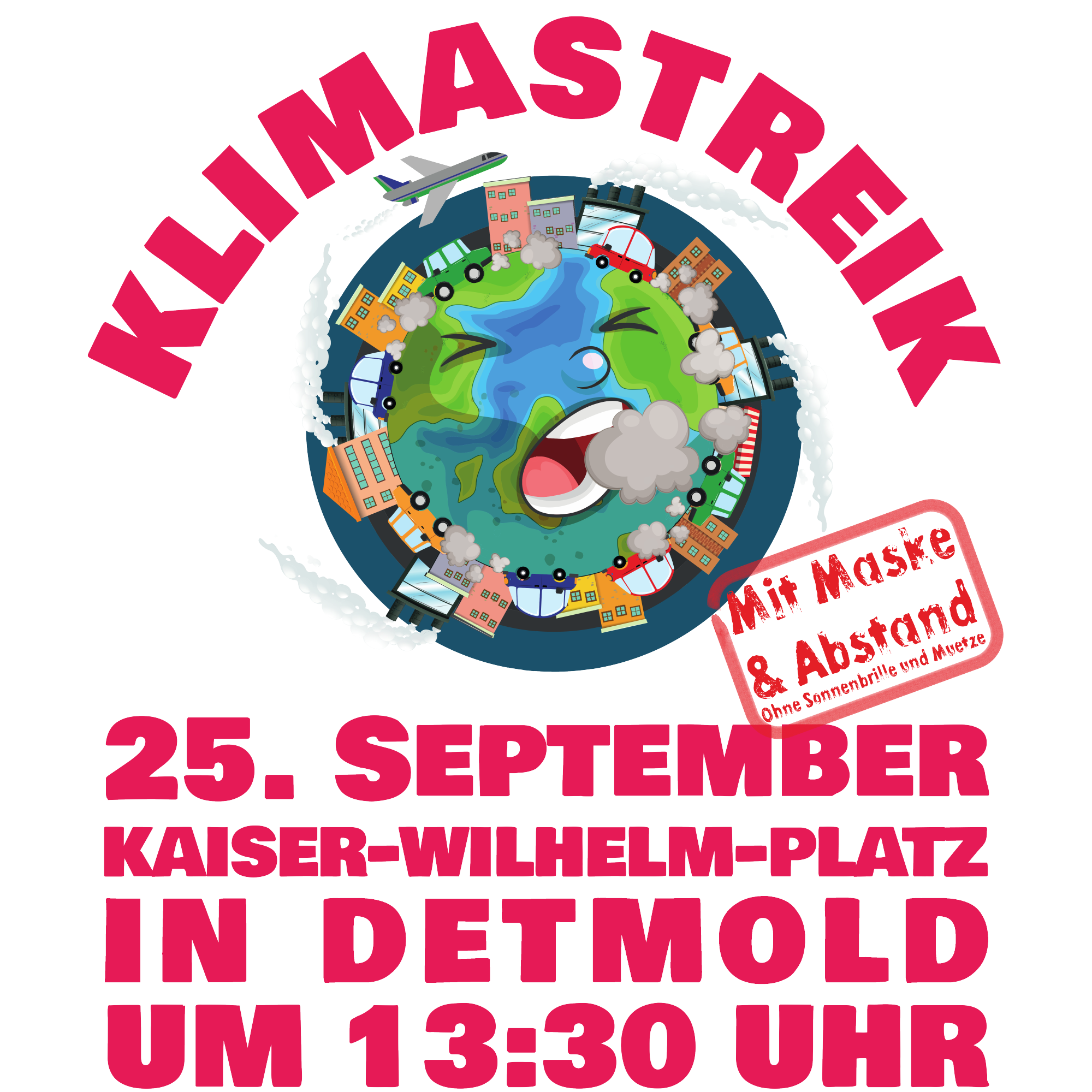 Klimademo am 25. September auf dem Kaiser-Wilhelm-Platz in Detmold